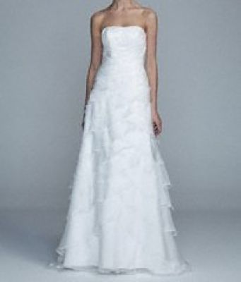 Strapless Gown with Tiered Skirt