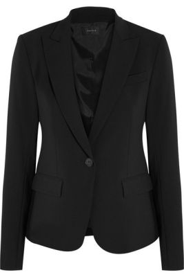 Stretch-crepe blazer