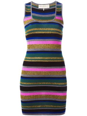 striped knitted vest