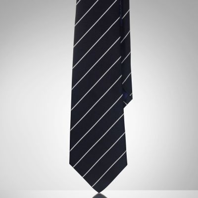 Striped Silk Satin Tie