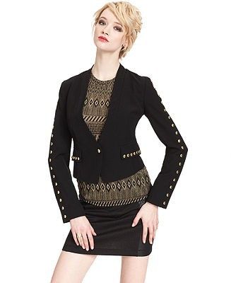 Studded Cropped Blazer