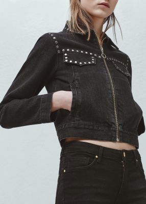 Studded denim jacket