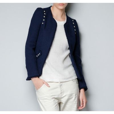 Studded Tweed Jacket