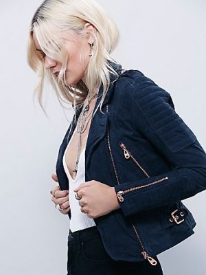 Suede Moto Jacket