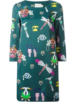 'Symbols' shift dress