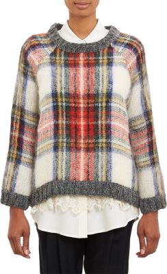 Tartan Plaid Boxy Sweater