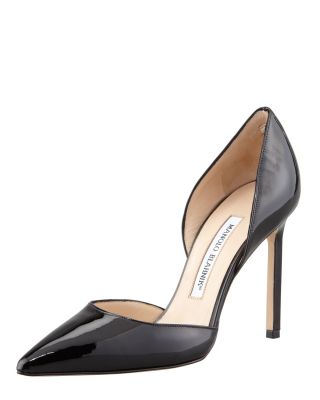 Tayler Patent Pointed d'Orsay Pump, Black