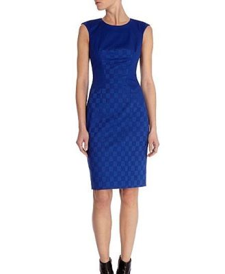 Texture Dot Shift Dress