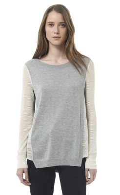 Textured Blocked Pullover