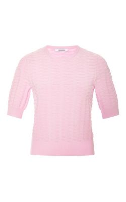 Textured Knit-Jersey Top