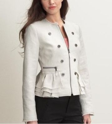 Textured Ruffle Jacket