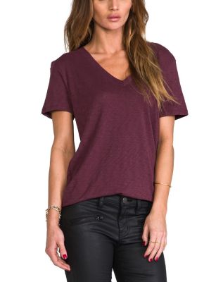 The Jackson V Tee in Port
