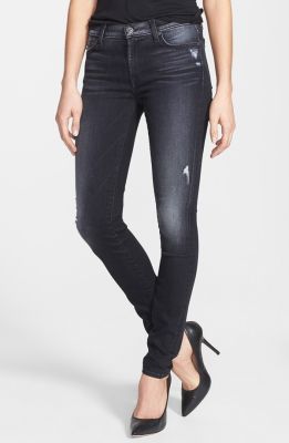 'The Skinny' Distressed Jeans (Grey Black Destiny)