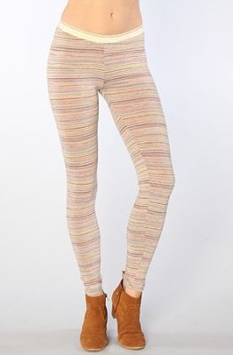 The Skinny Striped Leggings in Granny Stripe
