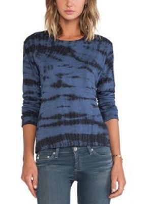 Tiger Tie Dye Loose Vintage Crew