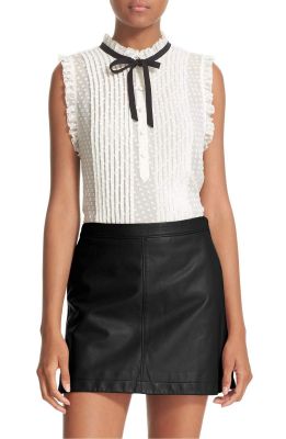 'Toledo' Sleeveless Silk Blend Top