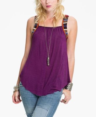 'Travelers' Embellished Tank