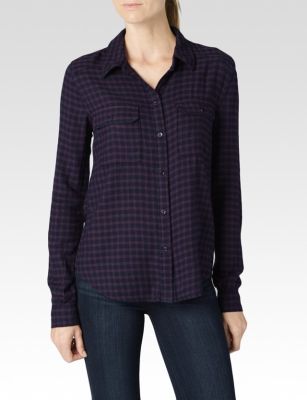 Trudy Shirt - Kinsley Velvet Plum/Dark Shadow