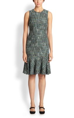 Tweed Drop-Waist Dress