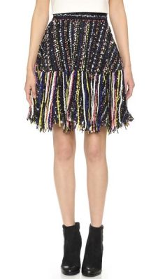 Tweed Fringe Skirt