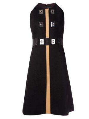 twist lock detail dress