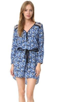 Venice V Neck Tie Waist Dress