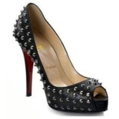 Very Prive Peep-Toe Studded Pumps