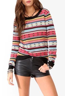 Vibrant Fair Isle Sweater