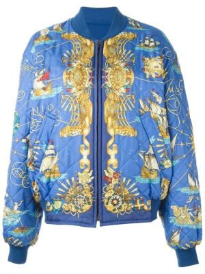 Vintage reversible bomber jacket