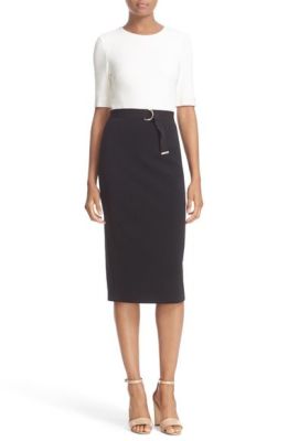 'Wandee' Colorblock D-Ring Sheath Dress