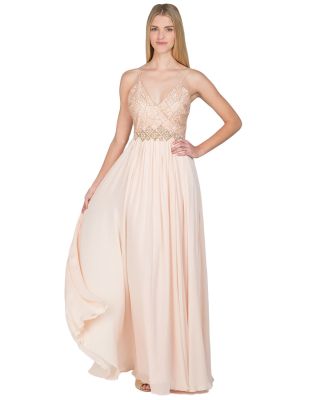 Web Lace Silk Runway Evening Gown