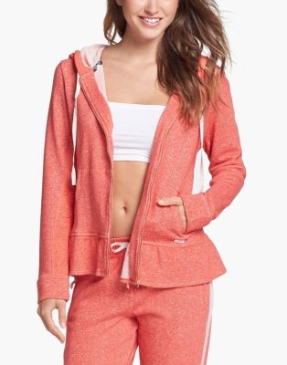 'Weekend Warm Up' Hoodie in Papaya
