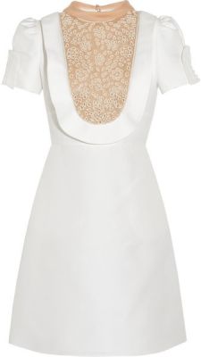 White and Silkblend Dress