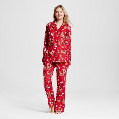 Women's Santa Flannel Pajamas