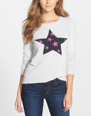 Wool & Cashmere Intarsia Crewneck Sweater