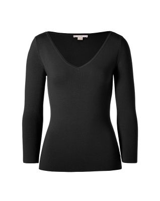 Wool Knit-Top in Black