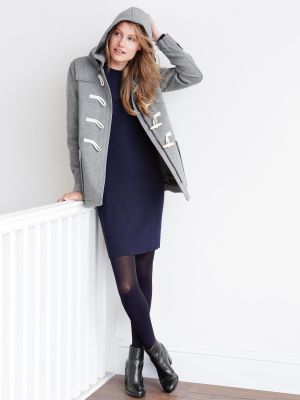 Wool toggle coat