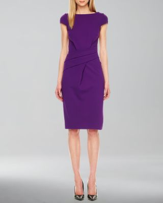 Wrap-Waist Ponte Dress