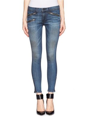 Zipped Pocket Skinny Jeans