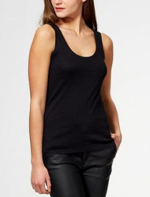 Kiabi - Women's U-Neck Tank Top in Black