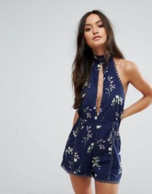 Love & Other Things - Backless Playsuit