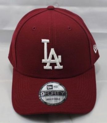 New Era - Los Angeles Dodgers 9FORTY Burgundy Red The League Adjustable Hat Cap