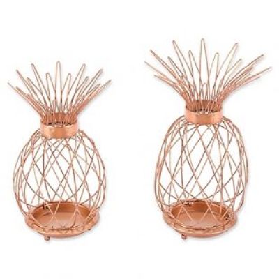Zuo Modern - Pineapple Candle Holders in Copper 