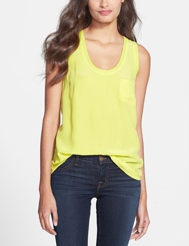 'Alicia' Racerback Silk Tank