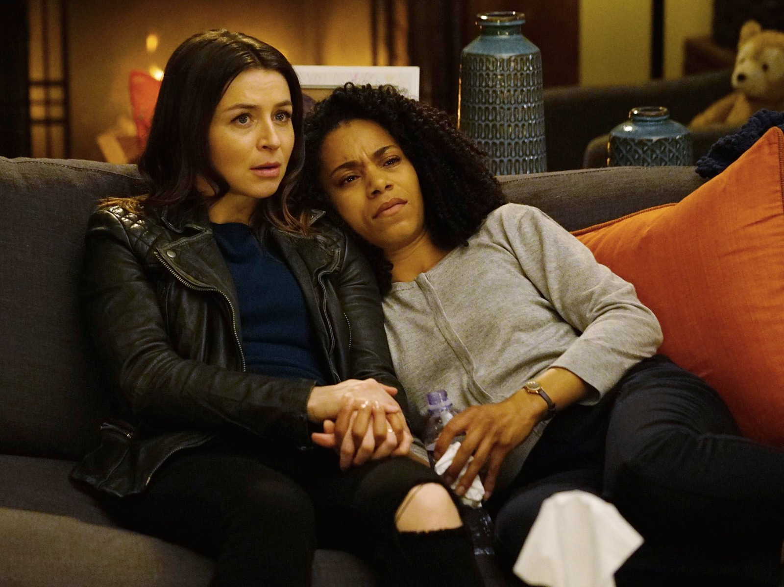 Amelia Shepherd's Black Quilted Leather Jacket on Grey's Anatomy