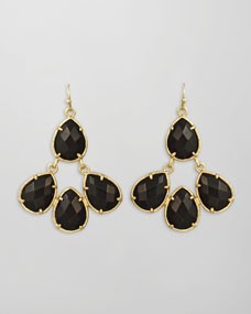 Carlone Earrings, Black Onyx