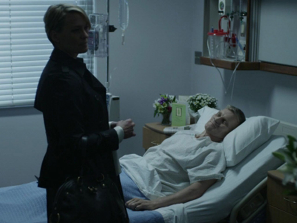 Claire Underwood's Mid Length Cotton Gabardine Trench Coat on House of Cards