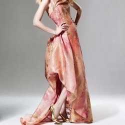 Fall 2015 Strapless Metallic Gown