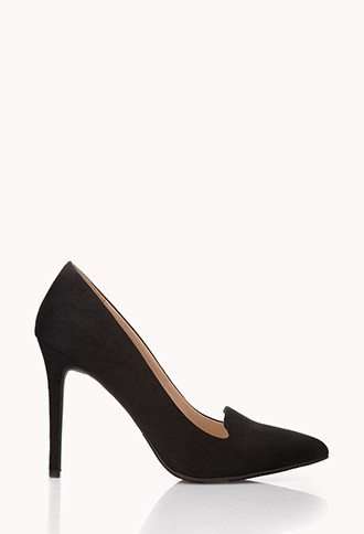 Fancy Faux Suede Pumps