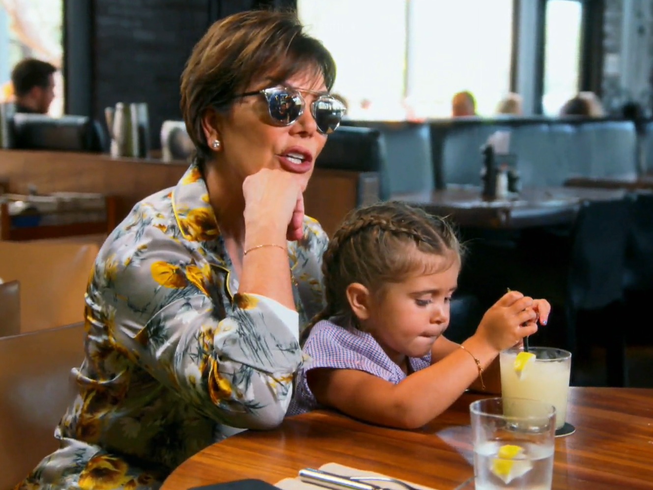 Kris Jenner's Silver Sunglasses on Keeping Up With The Kardashians